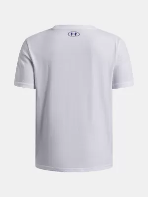 Majica za dječake UNDER ARMOUR B LOGO BLUR SS 6009280-100 BIJELA