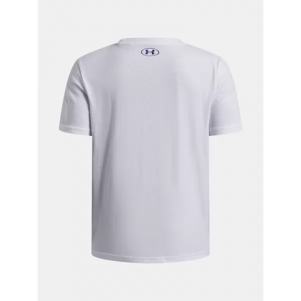  Majica za dječake UNDER ARMOUR B LOGO BLUR SS 6009280-100 BIJELA 