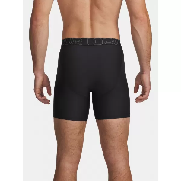  Muške bokserice UNDER ARMOUR PERFORMANCE POUCH - SOLID 6IN - 2 6011474-001 CRNA 