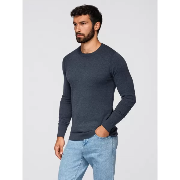  Muški pulover OMBRE OM-SWBS-0106 TAMNOPLAVI MELANGE 