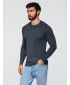 Muški pulover OMBRE OM-SWBS-0106 TAMNOPLAVI MELANGE