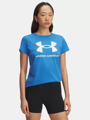 Ženska majica kratkih rukava UNDER ARMOUR UA LOGO SS 1356305-402 PLAVA