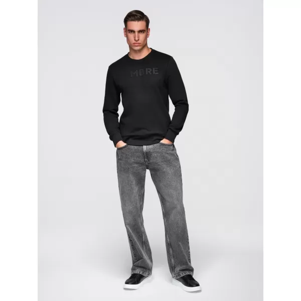  Muški sweatshirt OMBRE B1711 CRNA 