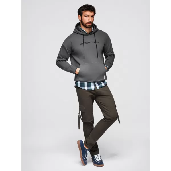  Muški sweatshirt OMBRE OM-SSNZ-0241 GRAFIT 