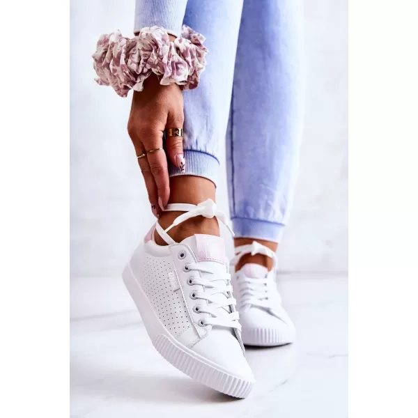  Ženske tenisice BIG STAR HH274073 WHITE/PINK Big Star Shoes 