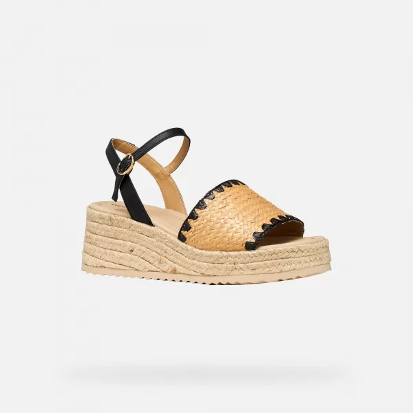  Ženske cipele na wedge GEOX ALEMERIA G012882 CRNA 
