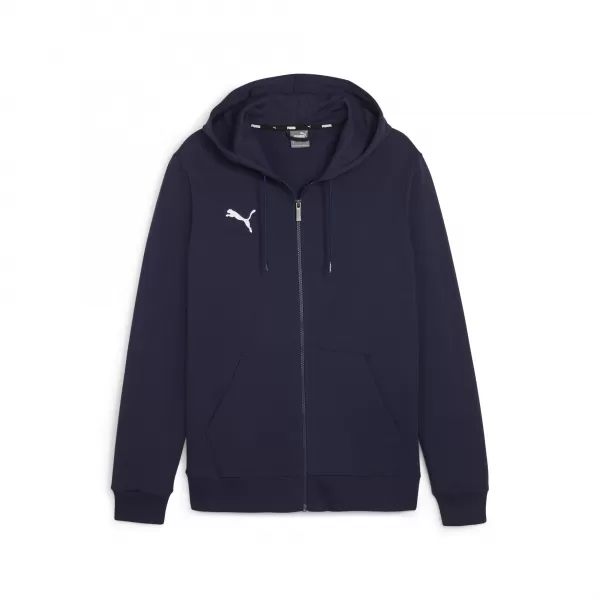  Dječji sweatshirt PUMA TEAMGOAL CASUALS HOODED JKT 658596_06 PUMA TAMNOPLAVA/PUMA BIJELA 