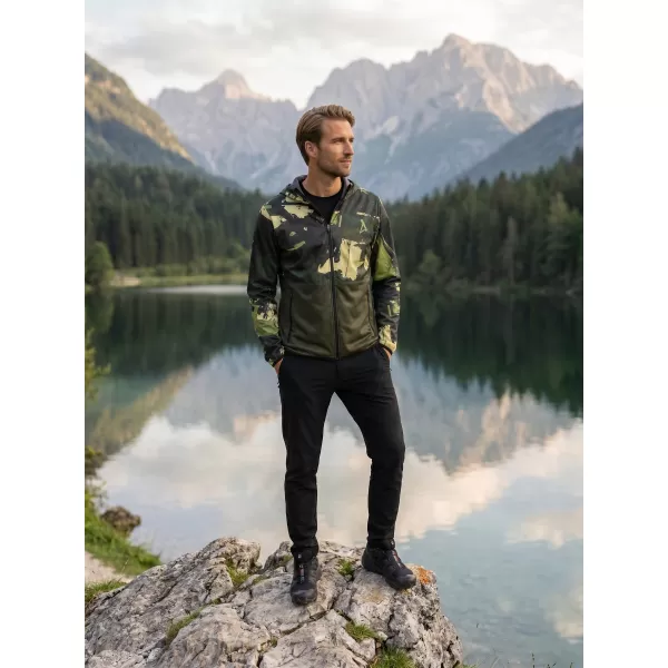  Muška vrhunska softshell jakna ALTISPORT VOJ/ALM125JACK01 MASKA/GRN 