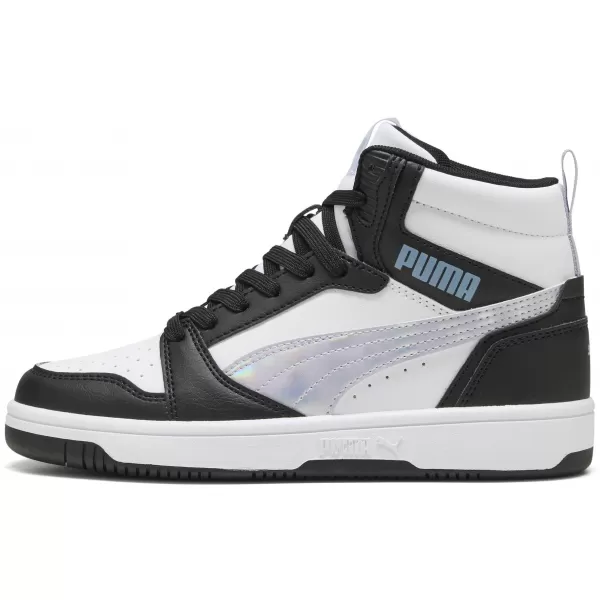  Ženske cipele PUMA REBOUNDV6MIDSPACEBELLEJR 402768-02 PUMA CRNA/LILA CRUSH/BIJELA 