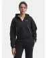 Ženski sweatshirt UNDER ARMOUR RIVAL FLC PIPED HZ HOODIE 6003707-005 CRNA