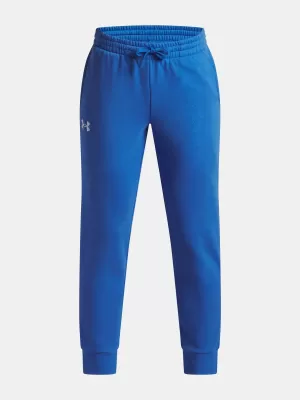 Trenirke za dječake UNDER ARMOUR UA RIVAL FLEECE JOGGERS 1379787-402 PLAVA