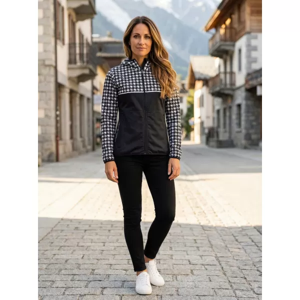  Ženska vrhunska softshell jakna ALTISPORT VOJ/ALW048JACK01 CRNO-BIJELO 