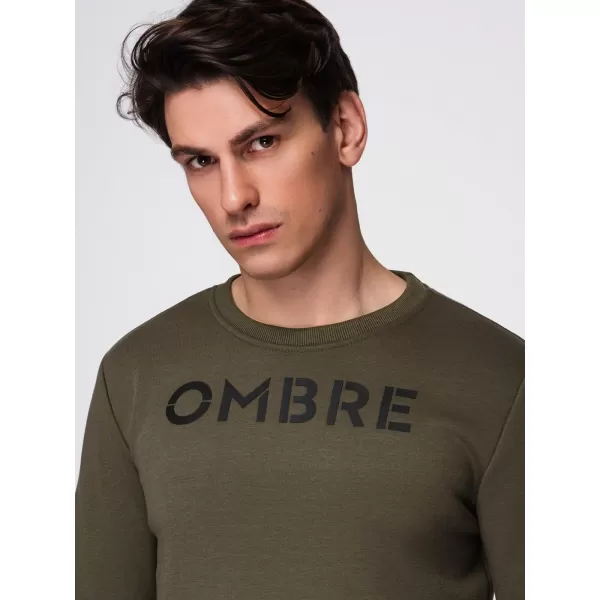  Muški sweatshirt OMBRE B1711 TAMNOMASLINASTO 