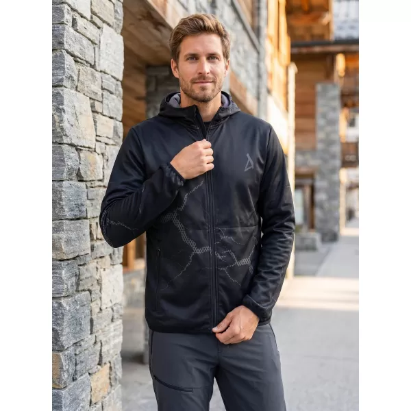  Muška vrhunska softshell jakna ALTISPORT VOJ/ALM129JACK01 CRNO SIVA 