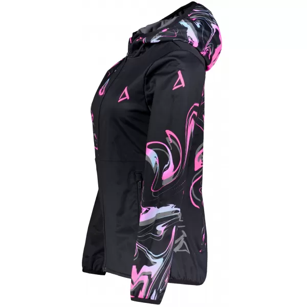  Ženska vrhunska softshell jakna ALTISPORT VOJ/ALW064JACK01 CRNO RUŽIČASTA 