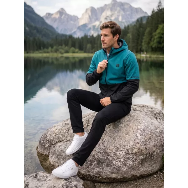  Muška vrhunska softshell jakna ALTISPORT VOJ/ALM051JACK01 KEROZIN/CRNA 