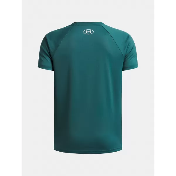  Majica za dječake UNDER ARMOUR UA TECH SPLIT WORDMARK SS 1383010-338 ZELENA 