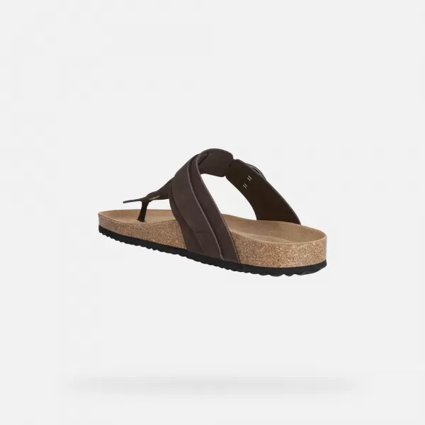  Muške papuče GEOX SANDAL GHITA G002573 TAMNO SMEĐA 