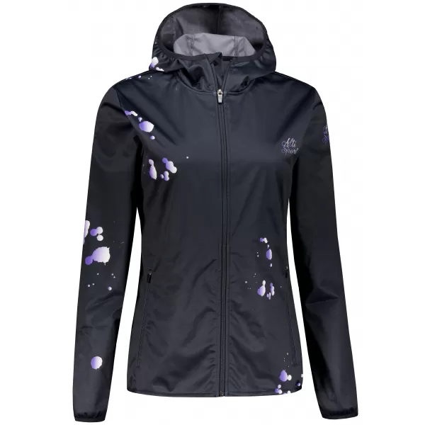  Ženska vrhunska softshell jakna ALTISPORT VOJ/ALW077JACK01 CRNA/LJUBIČASTA 