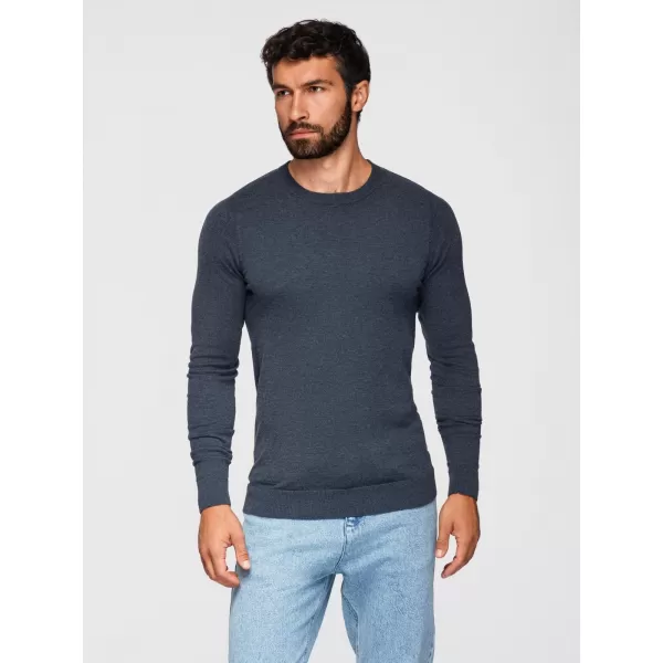  Muški pulover OMBRE OM-SWBS-0106 TAMNOPLAVI MELANGE 