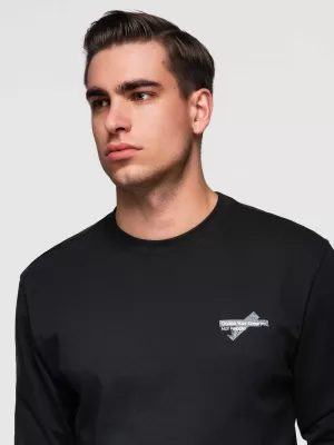Muška majica kratkih rukava OMBRE OM-LSPT-0136 CRNA