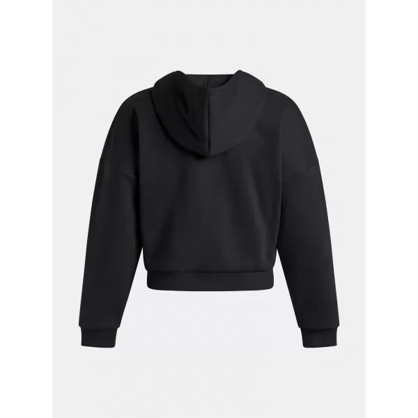  Ženski sweatshirt UNDER ARMOUR RIVAL FLC PIPED HZ HOODIE 6003707-005 CRNA 
