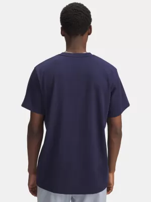 Muška majica kratkih rukava UNDER ARMOUR UA M LOGO EMB HEAVYWEIGHT SS 1373997-411 PLAVA
