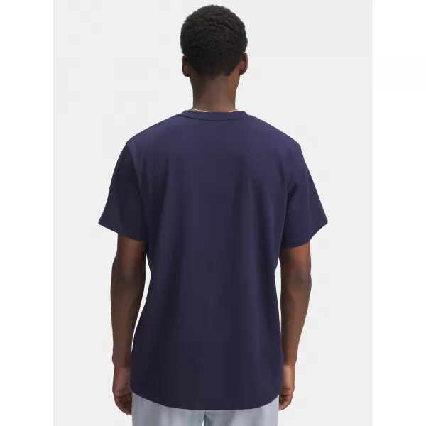  Muška majica kratkih rukava UNDER ARMOUR UA M LOGO EMB HEAVYWEIGHT SS 1373997-411 PLAVA 