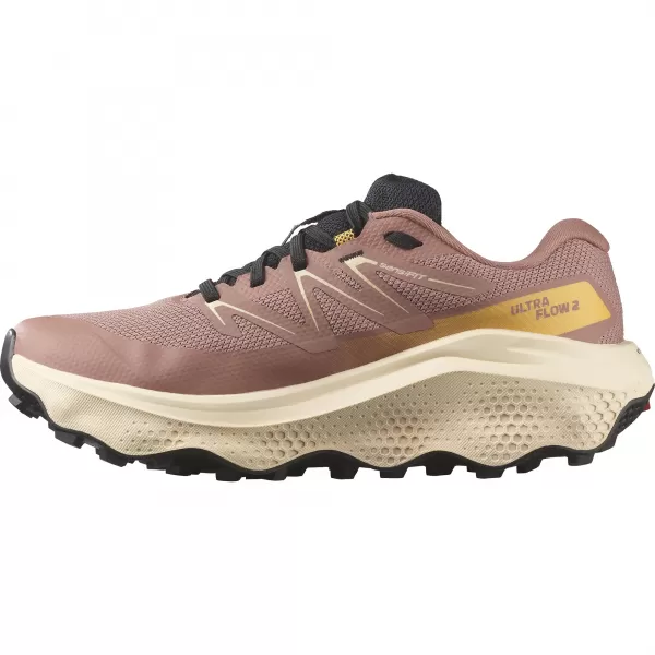  Ženske cipele SALOMON ULTRA FLOW 2 GTX W L47884500 BURLWOOD/NJEŽNA BRESKVA/TOPLA MARELICA 