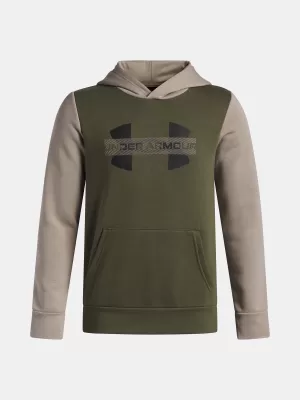 Trenirka za dječake UNDER ARMOUR UA RIVAL FLC CBLCK GRPHC HD 6004994-390 ZELENA
