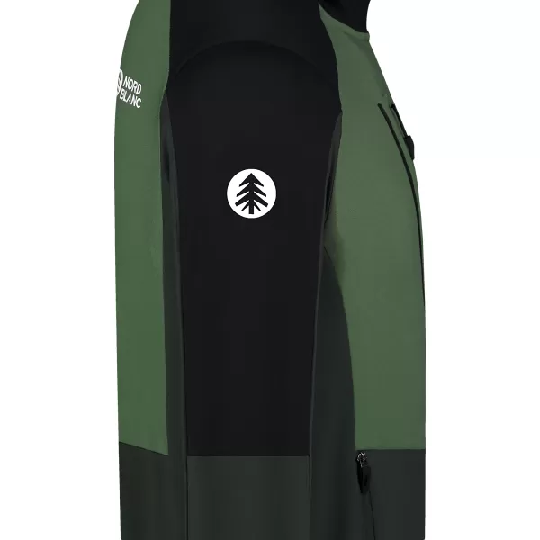  Muški powerfleece duks NORDBLANC GROAN NBWFM8282 TAMNO ZELENA 
