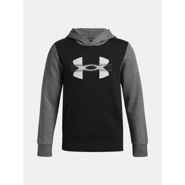  Trenirka za dječake UNDER ARMOUR UA RIVAL FLC CBLCK GRPHC HD 6004994-001 CRNA 