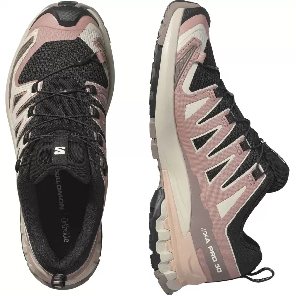  Ženske cipele SALOMON XA PRO 3D V9 W L47882800 CRNA/BURLWOOD/MAHAGONI RUŽA 