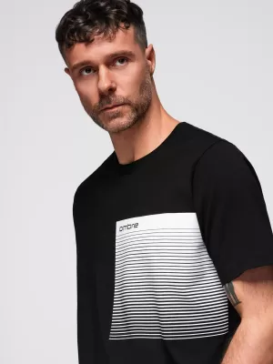 Muška majica kratkih rukava OMBRE OM-TSPT-0246 CRNA