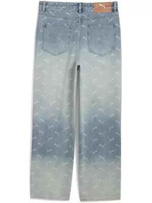 Muške hlače PUMA ROCKY LASER MONOGRAM DENIM 633428-01 IZBLIJEDJELI TRAPER/AOP