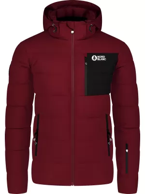 Muška zimska jakna NORDBLANC BRAMBLE NBWJM8258 TAMNOCRVENA