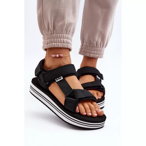  Ženske sandale LEE COOPER LCW-24-05-2753L CRNO/BIJELO 