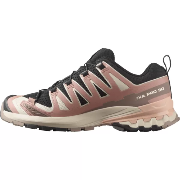  Ženske cipele SALOMON XA PRO 3D V9 W L47882800 CRNA/BURLWOOD/MAHAGONI RUŽA 