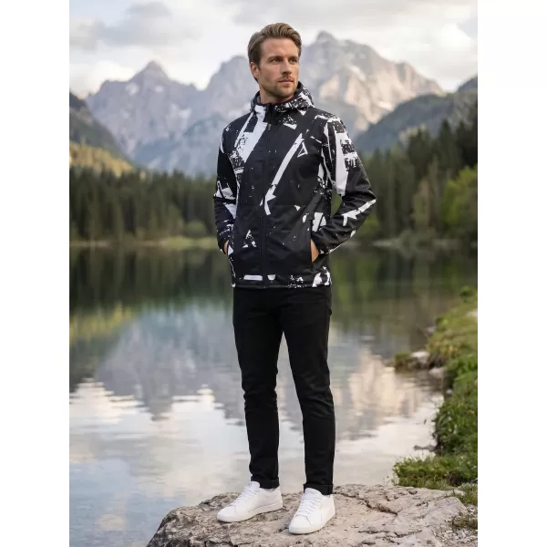  Muška vrhunska softshell jakna ALTISPORT VOJ/ALM079JACK01 CRNO-BIJELO 