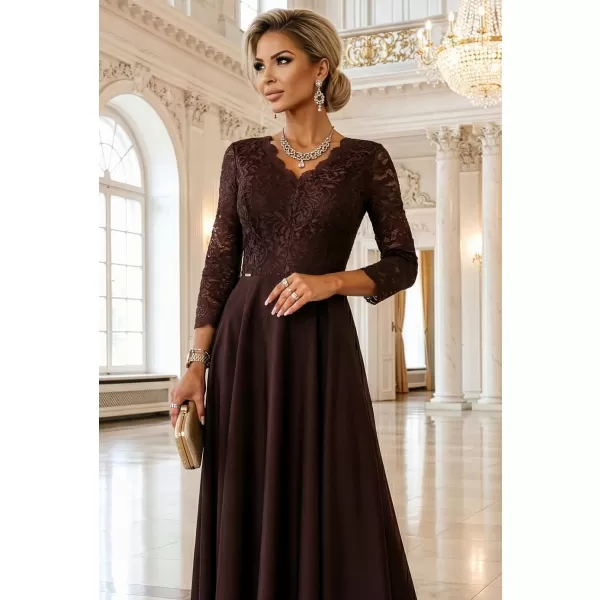  Haljina NUMOCO 309-14 ČOKOLADA 
