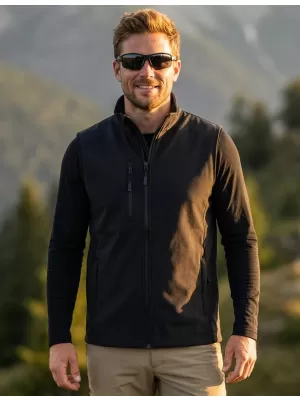 Muški softshell prsluk ALTISPORT NoPrint NP/ALM865 EBANOVINA SIVA