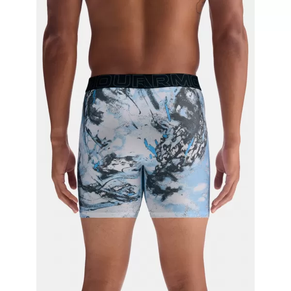  Muške bokserice UNDER ARMOUR UA PERFORMANCE TECH - PRINT 6IN - 1PK 1383875-101 CRNA 