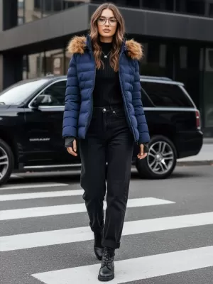 Ženska jakna DSTREET TY4039 PLAVA