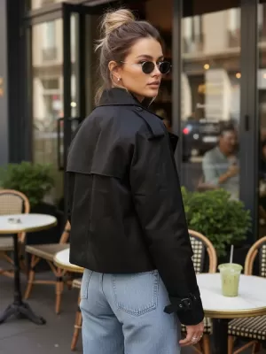 Ženski kaput DSTREET NY0770 CRNA