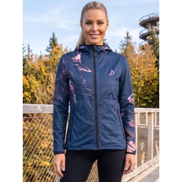  Ženska vrhunska softshell jakna ALTISPORT VOJ/ALW064JACK01 PLAVO RUŽIČASTA 