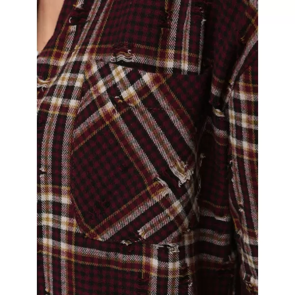  Ženska košulja DSTREET DY0484 TAMNOCRVENA 