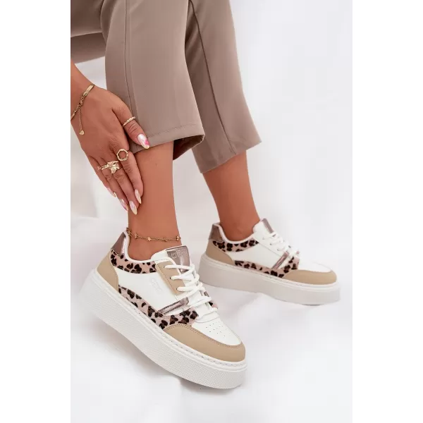  Ženske tenisice BIG STAR SS274357 WHITE/BEIGE Big Star Shoes 