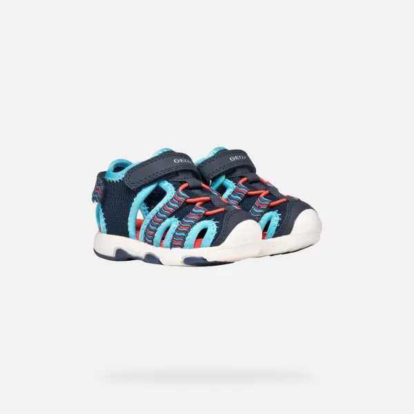  Sandale za dječake GEOX SANDAL MULTY B650FA0CE14CF44D PLAVA 