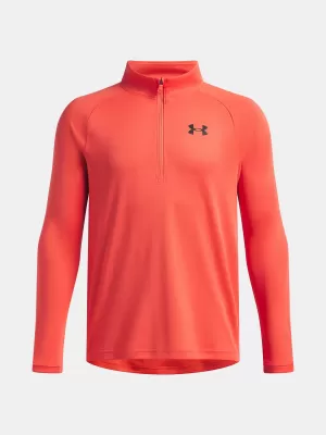 Trenirka za dječake UNDER ARMOUR TECH 2.0 1/2 ZIP 1363286-690 CRVENA