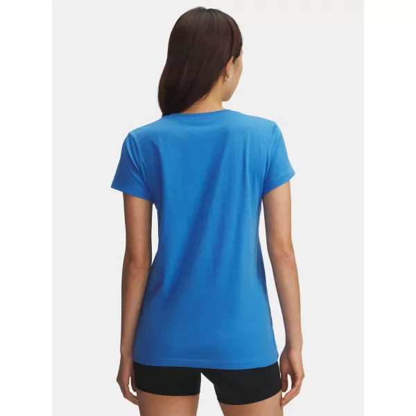  Ženska majica kratkih rukava UNDER ARMOUR UA LOGO SS 1356305-402 PLAVA 